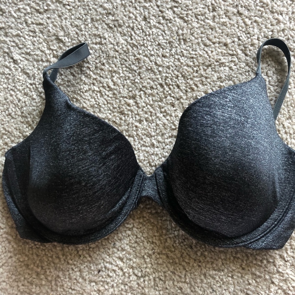 Grey PINK Bra